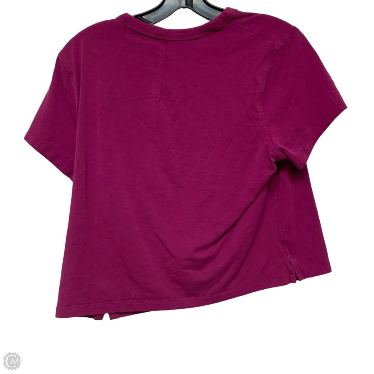 Athletic Top Short Sleeve By Lululemon In Purple, Size: M