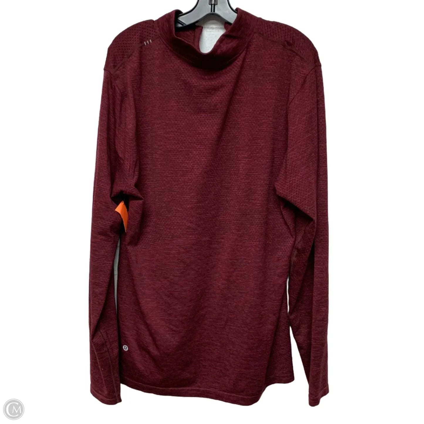 Athletic Sweatshirt Collar By Lululemon In Red, Size: Xxl