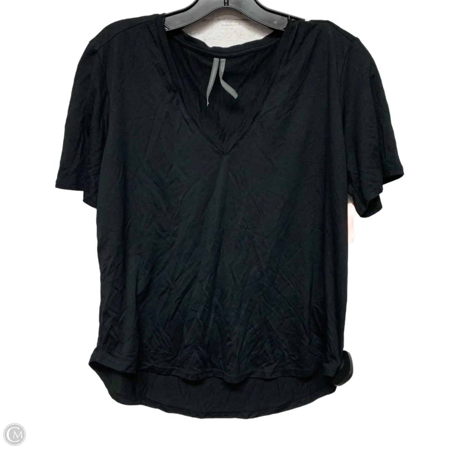 Top Short Sleeve By Anthropologie In Black, Size: S