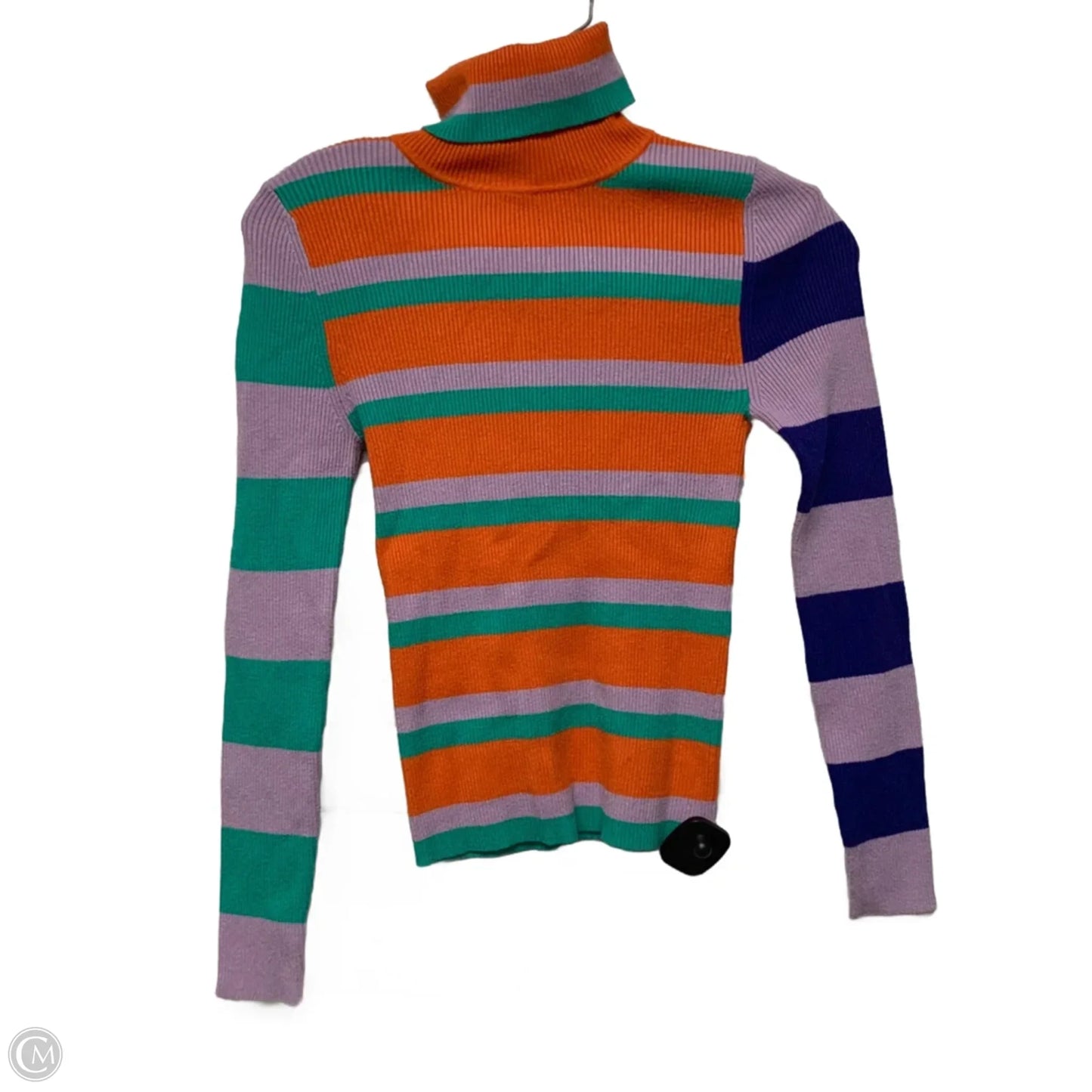 Top Long Sleeve By Maeve In Striped Pattern, Size: S
