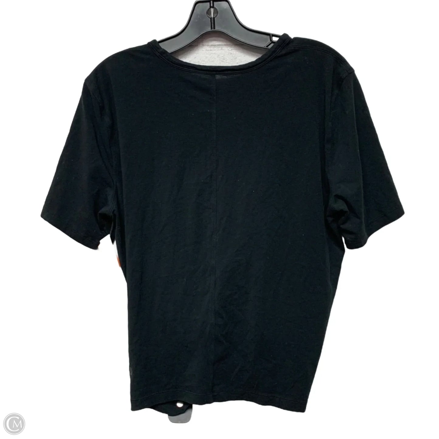 Athletic Top Short Sleeve By Lululemon In Black, Size: S
