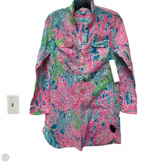 Top Long Sleeve Designer By Lilly Pulitzer In Pink, Size: Xs