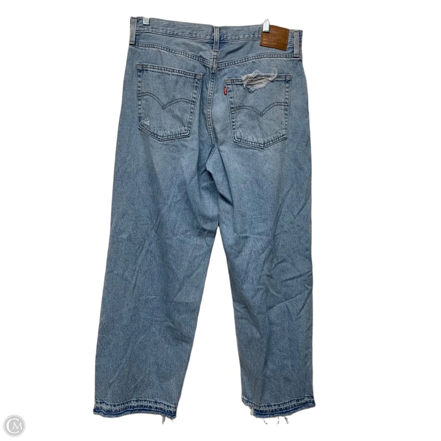 Jeans Wide Leg By Levis In Blue Denim, Size: 12