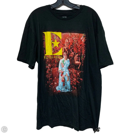 Top Short Sleeve By Elton John In Black, Size: Xl