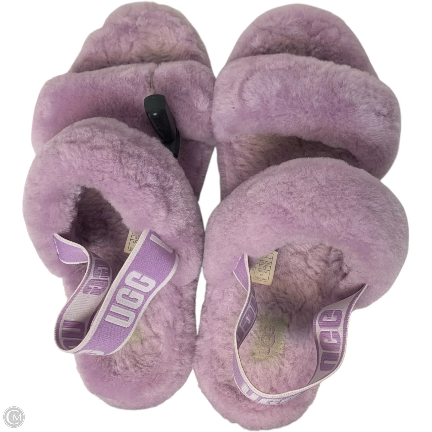 Slippers Designer By Ugg In Purple, Size: 9