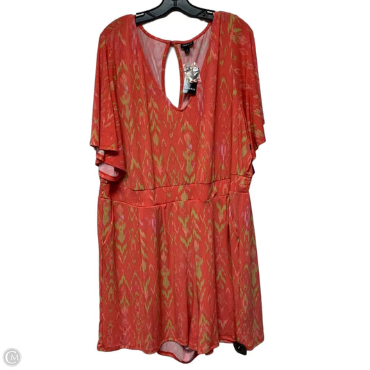 Dress Casual Short By Torrid In Coral, Size: 4x