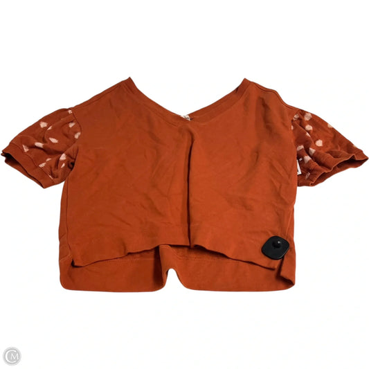 Top Short Sleeve By Daily Practice By Anthropologie In Orange, Size: M