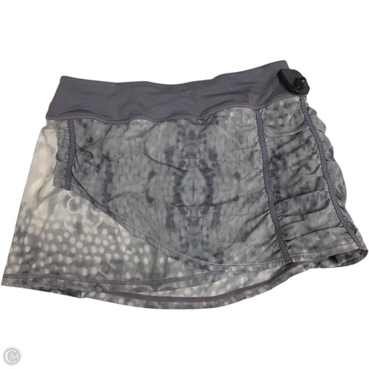 Athletic Skort By Lululemon In Grey, Size: S