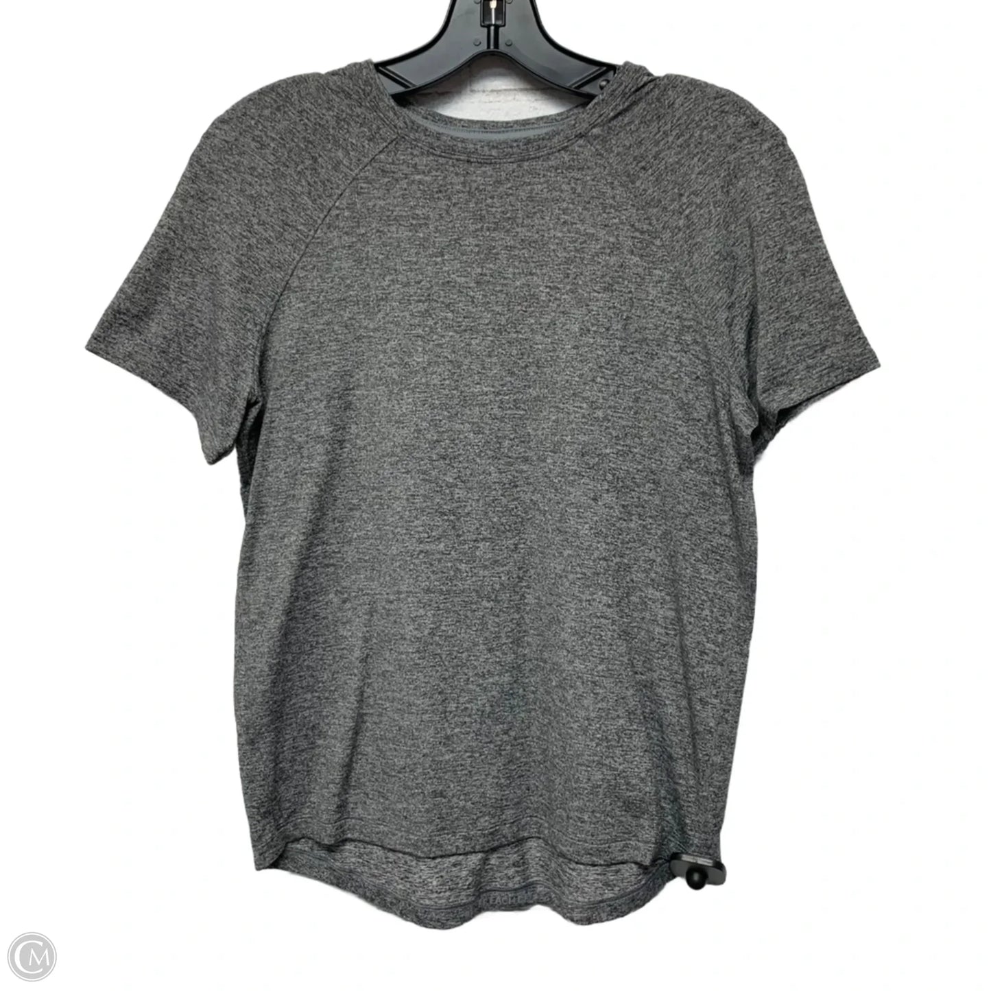 Athletic Top Short Sleeve By Lululemon In Grey, Size: S