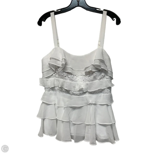 Top Sleeveless Designer By Lilly Pulitzer In White, Size: M