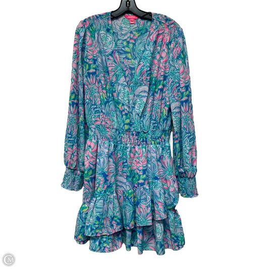 Dress Designer By Lilly Pulitzer In Blue & Pink, Size: Xl