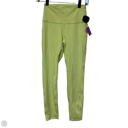 Athletic Leggings By Lululemon In Yellow, Size: S