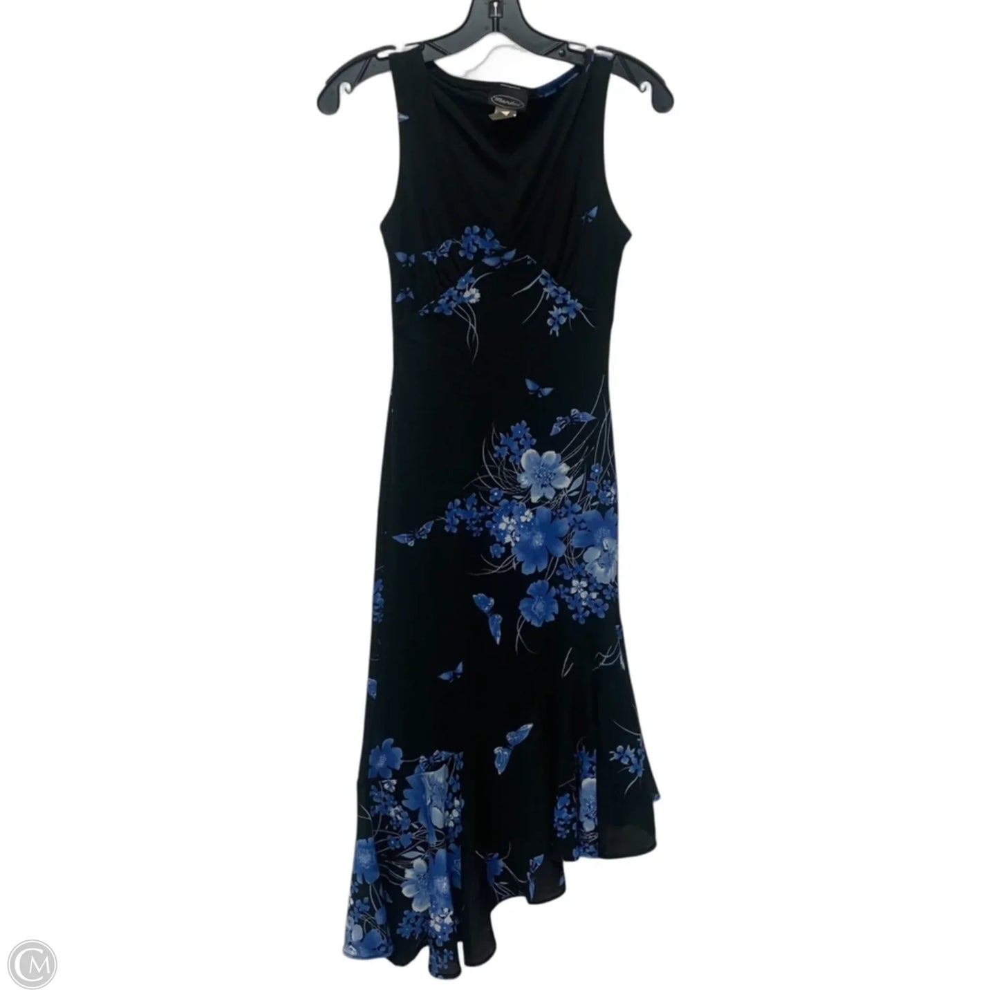 Dress Casual Midi By Mandee In Black & Blue, Size: S
