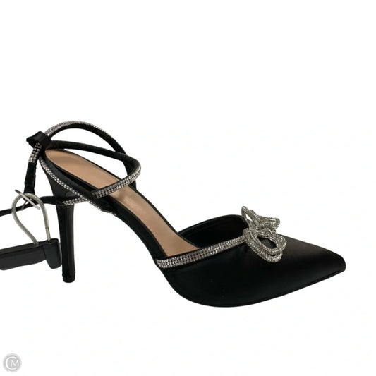 Shoes Heels Stiletto By Bcbgeneration In Black & Silver, Size: 9