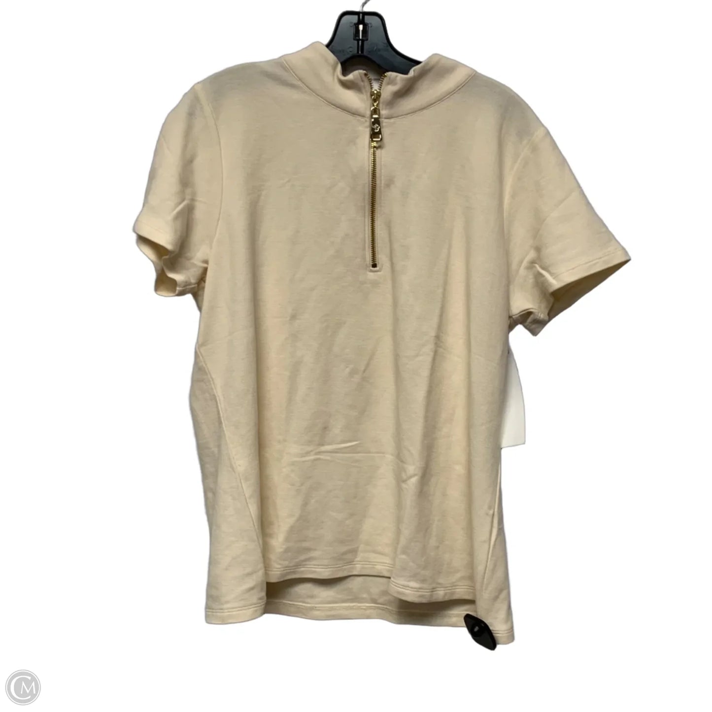 Top Short Sleeve Designer By Spartina In Cream, Size: Xl