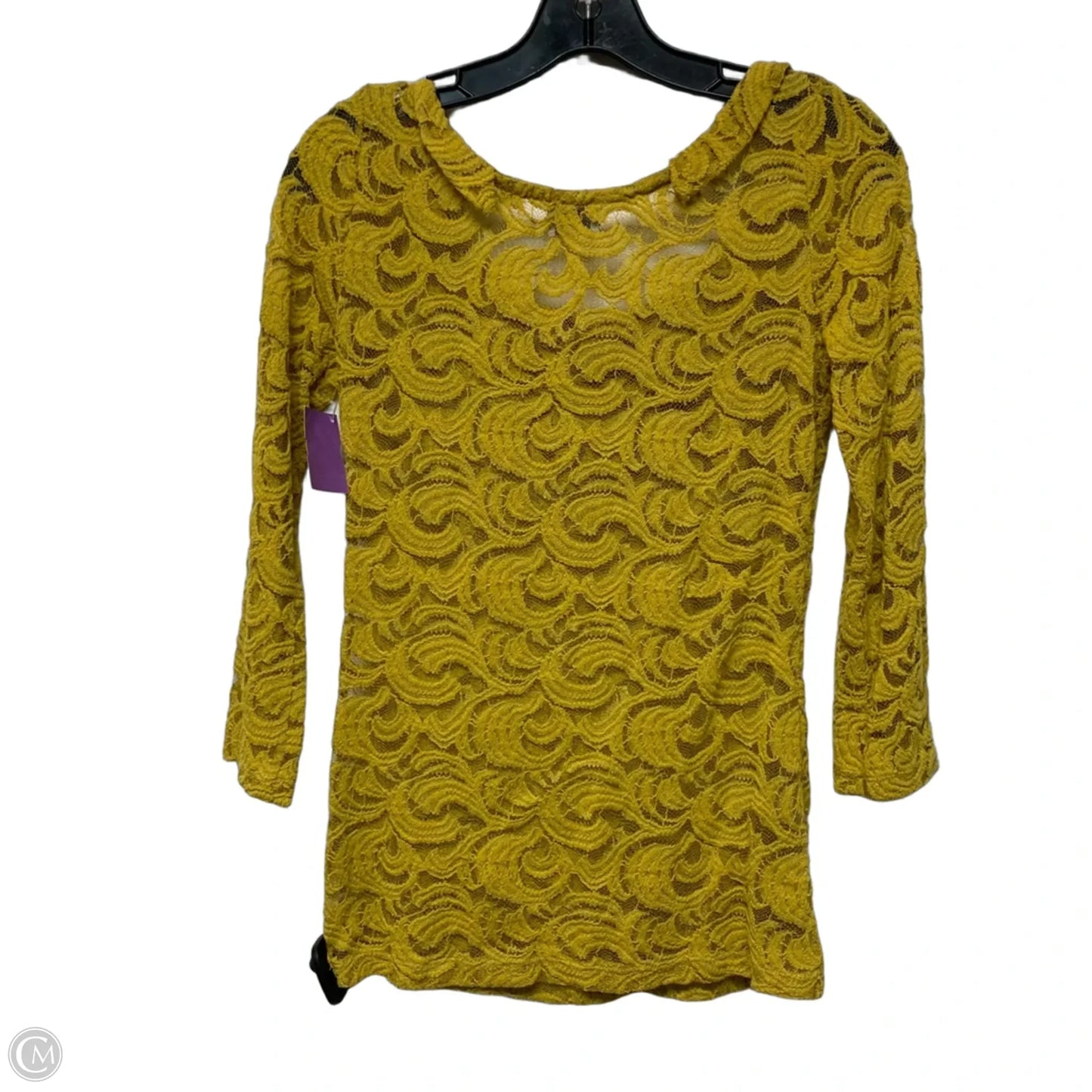 Top Long Sleeve By Postmark In Chartreuse, Size: Xs