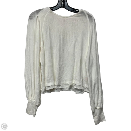 Top Long Sleeve By Free People In Cream, Size: S