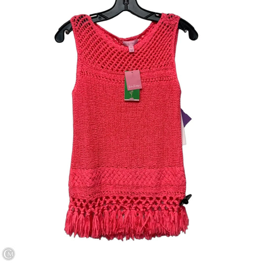 Top Sleeveless Designer By Lilly Pulitzer In Pink, Size: Xs