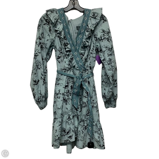 Dress Casual Short By Anthropologie In Black & Blue, Size: M