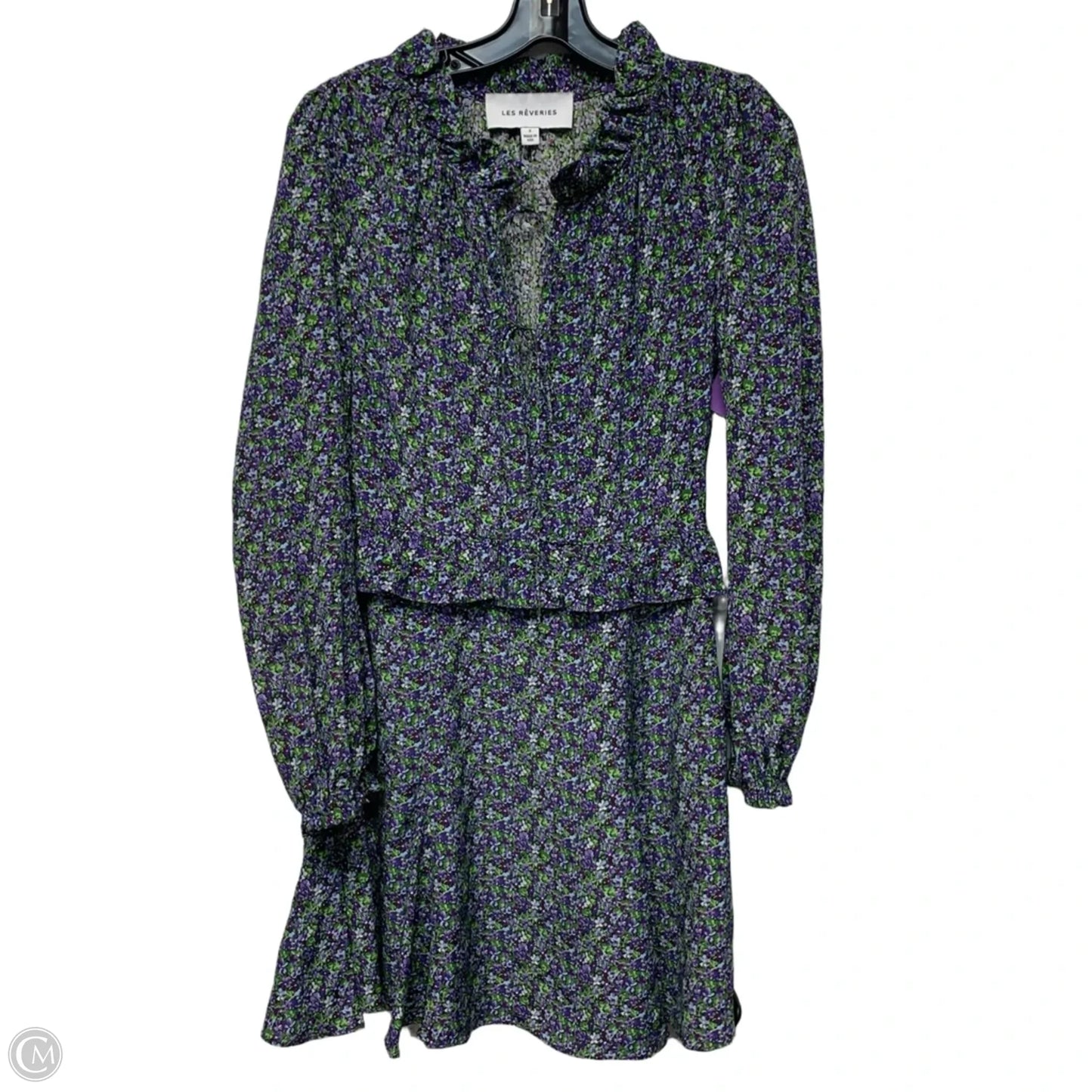 Dress Casual Short By Les Reveries  In Floral Print, Size: Xs