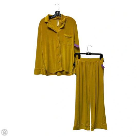 Lounge Set Pants By Anthropologie In Yellow, Size: S