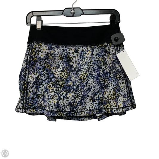 Athletic Skort By Lululemon In Black & Purple, Size: S