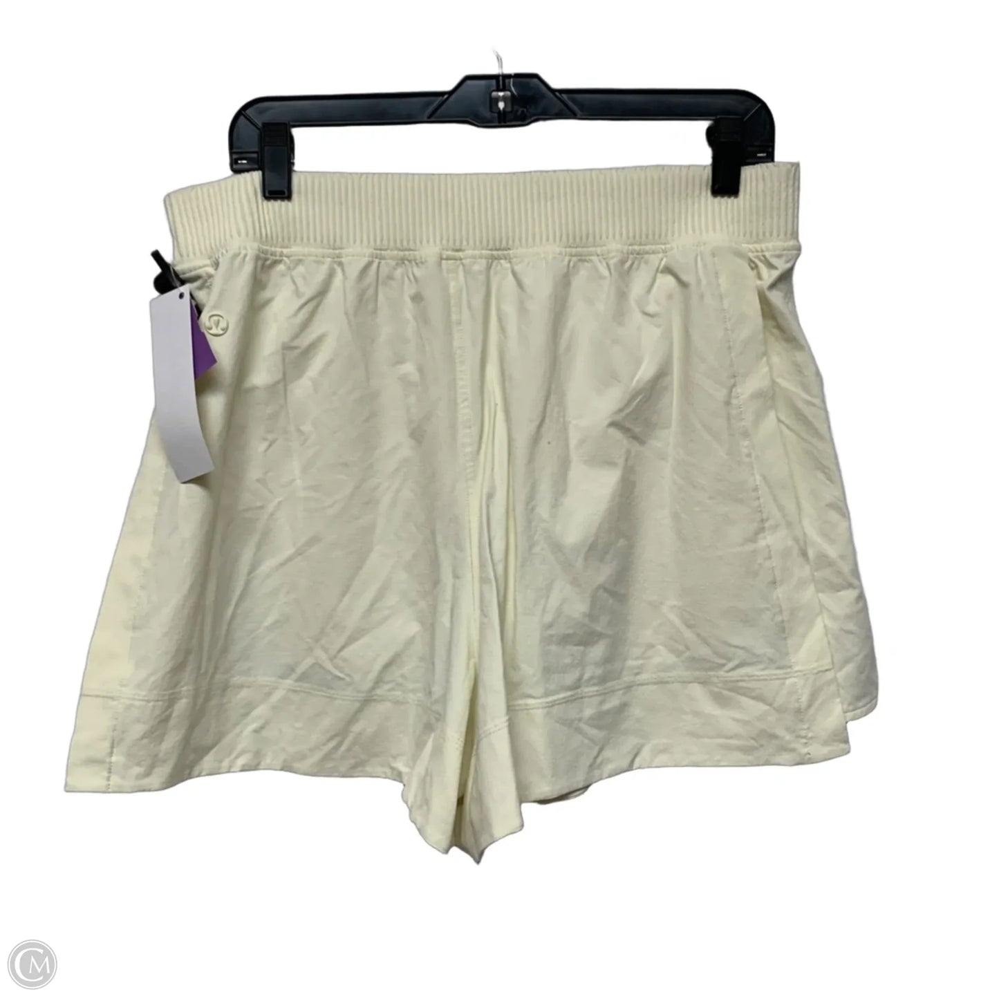 Athletic Shorts By Lululemon In Yellow, Size: Xl