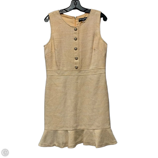 Dress Designer By Karl Lagerfeld In Yellow, Size: M