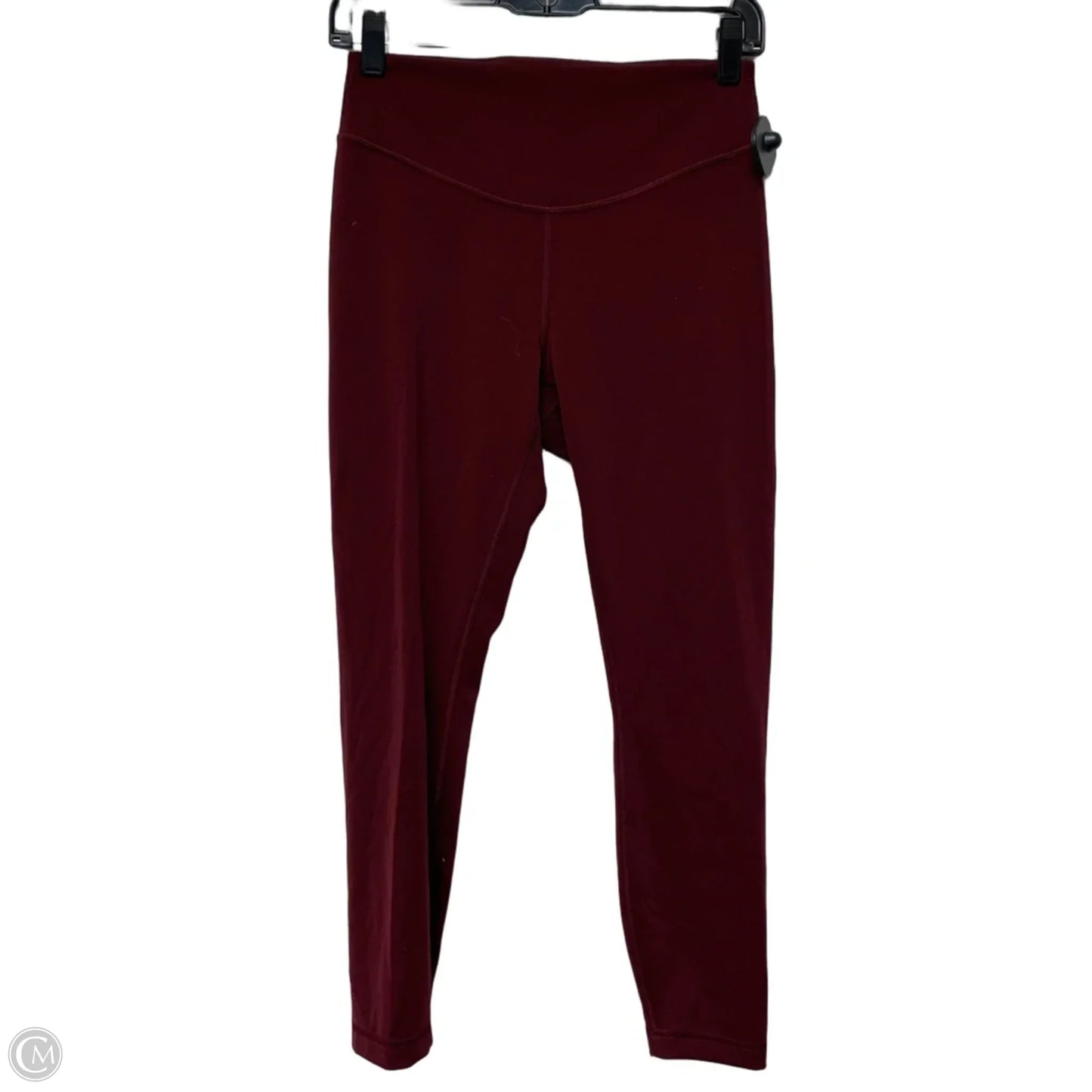 Athletic Leggings By Lululemon In Maroon, Size: M