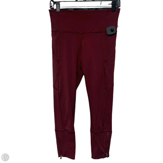 Athletic Leggings Capris By Lululemon In Red, Size: S