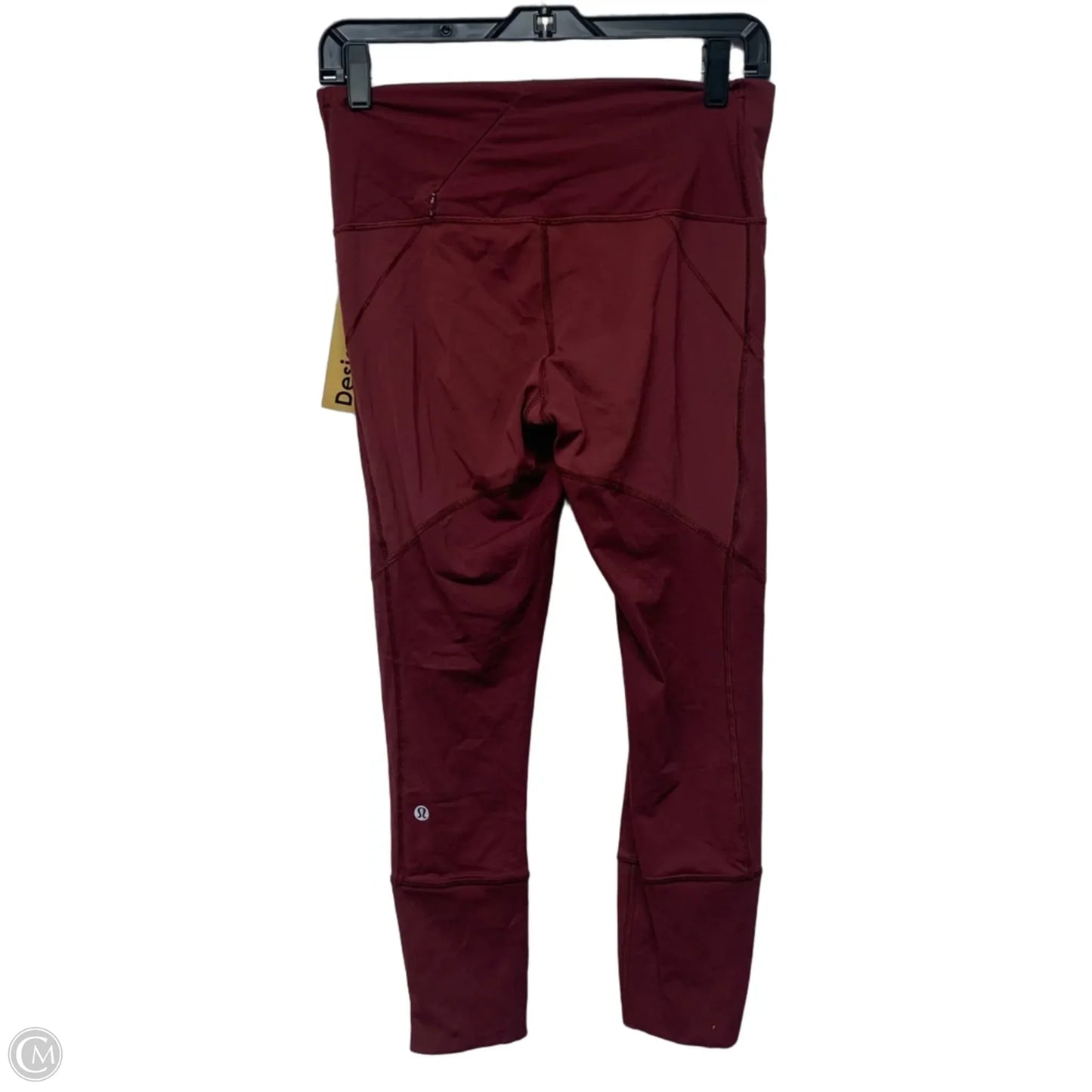 Athletic Leggings Capris By Lululemon In Red, Size: S