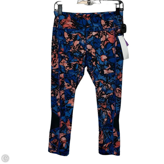 Athletic Leggings Capris By Lululemon In Blue & Orange, Size: S