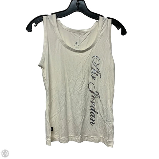 Top Sleeveless Luxury Designer By Jordan In White, Size: S