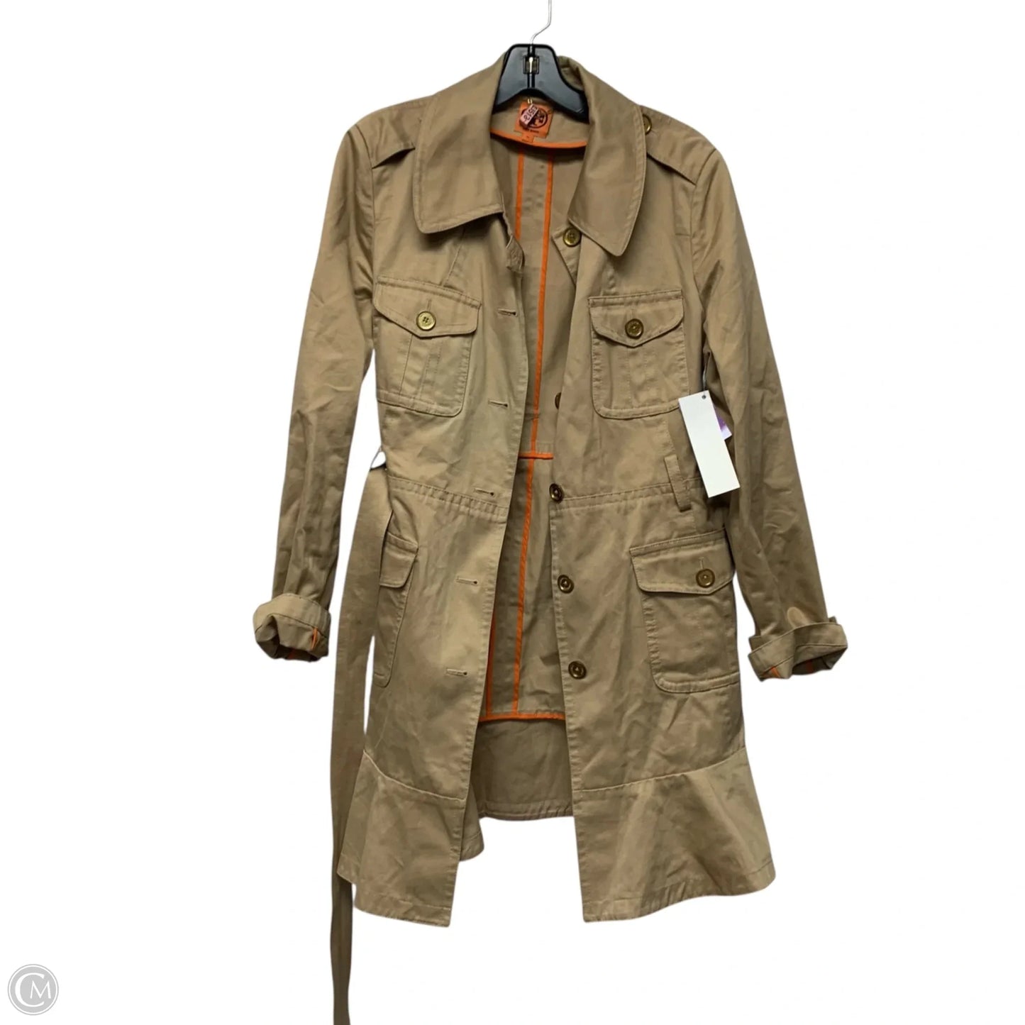 Coat Designer By Tory Burch In Beige, Size: L
