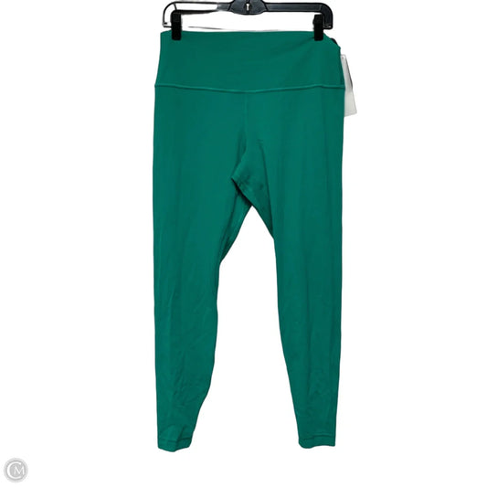 Athletic Leggings By Lululemon In Green, Size: L