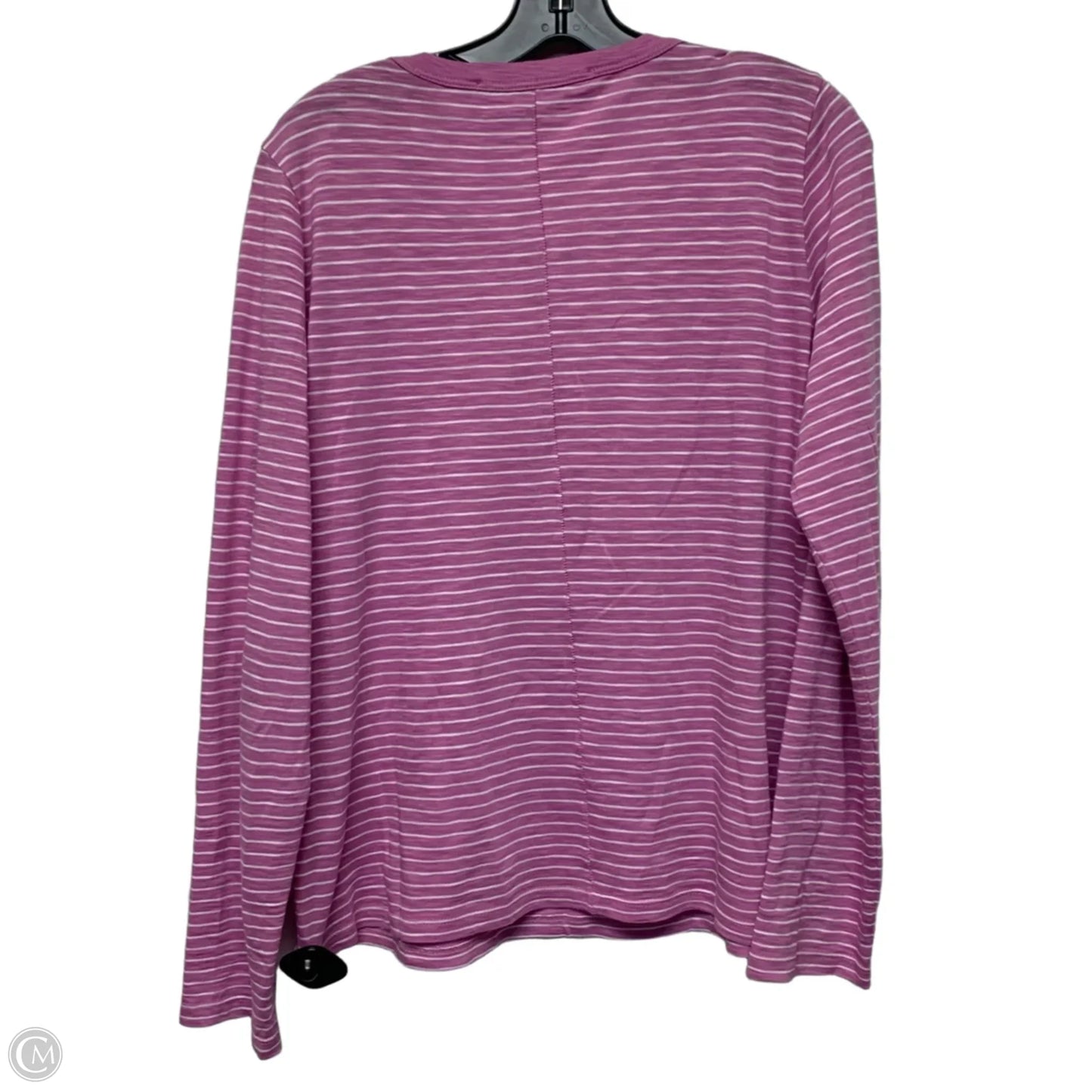 Top Long Sleeve By Veronica Beard In Purple & White, Size: L