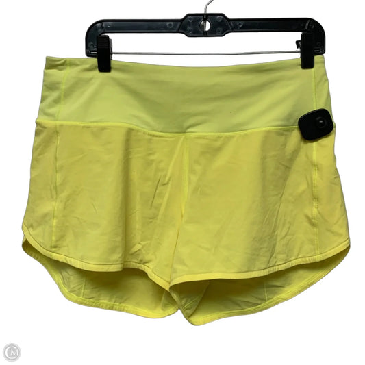 Athletic Shorts By Lululemon In Yellow, Size: M