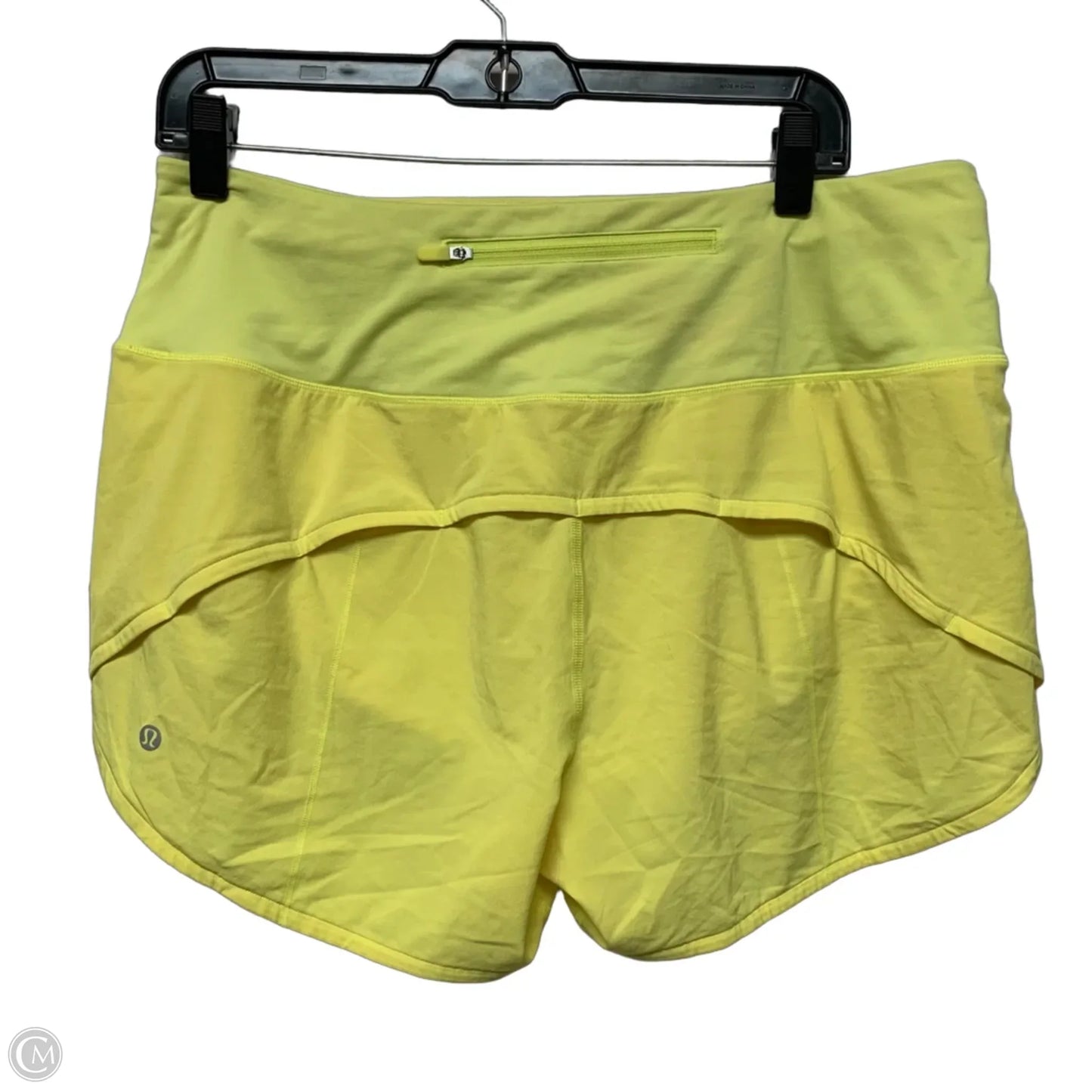 Athletic Shorts By Lululemon In Yellow, Size: M