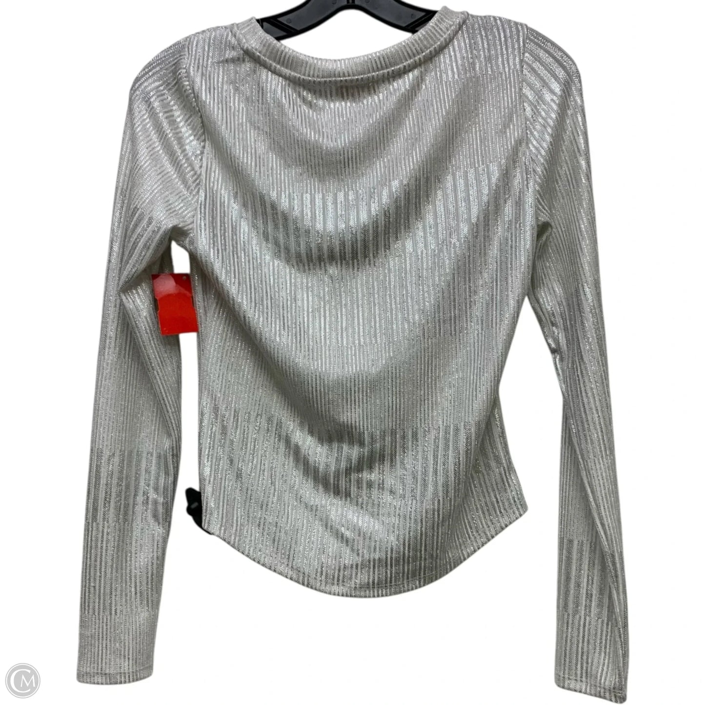 Top Long Sleeve By Pilcro In Silver, Size: S
