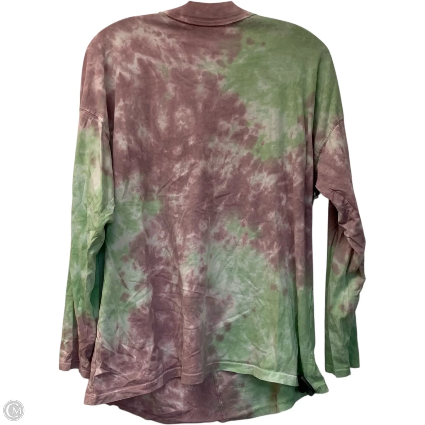 Top Long Sleeve By We The Free In Green & Purple, Size: S
