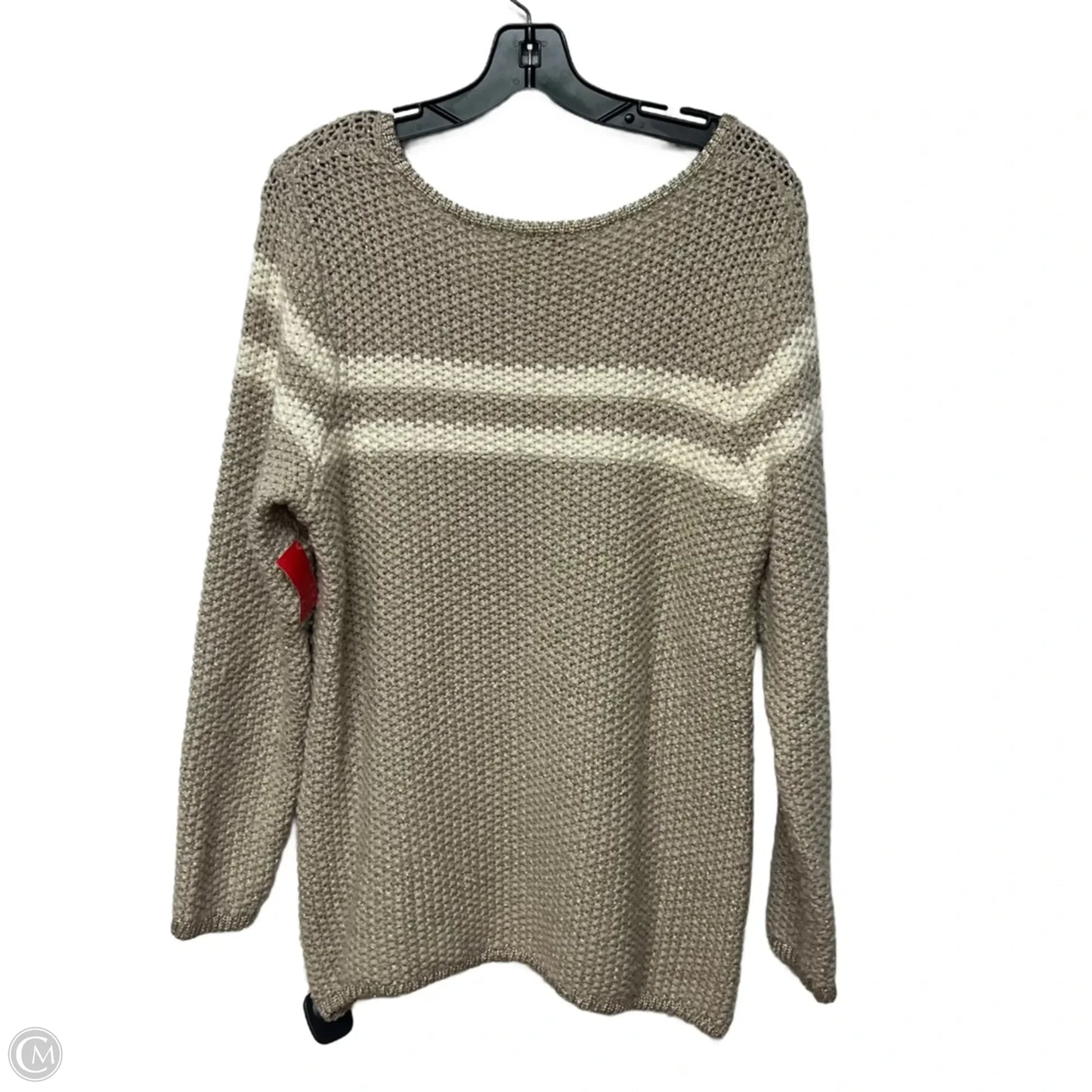 Sweater By Coldwater Creek In Gold & Tan, Size: Xl