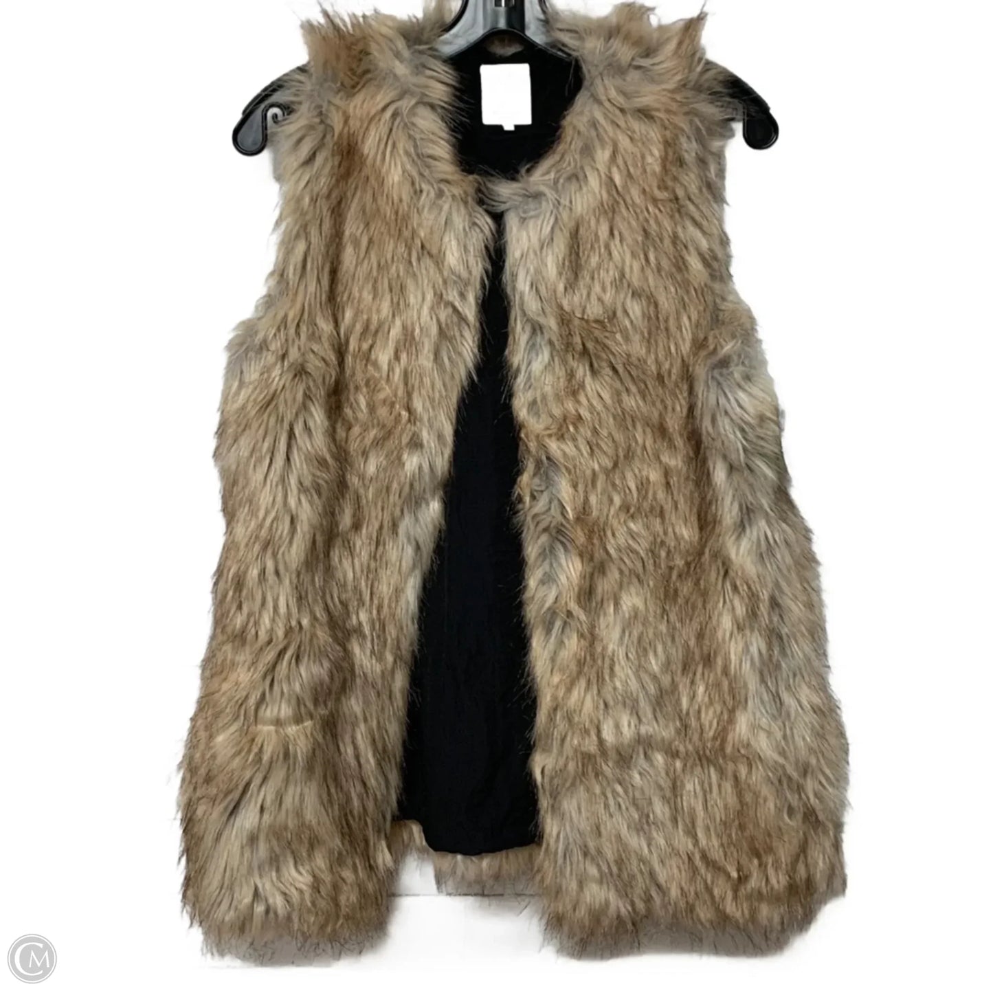 Vest Faux Fur & Sherpa By Zara In Brown, Size: S