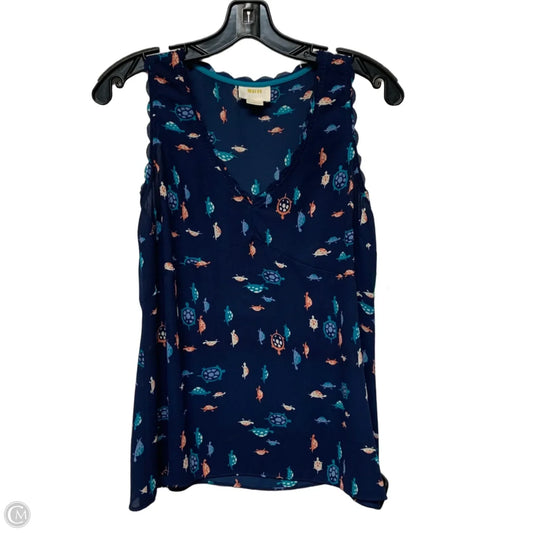 Top Sleeveless By Maeve In Navy, Size: Xs