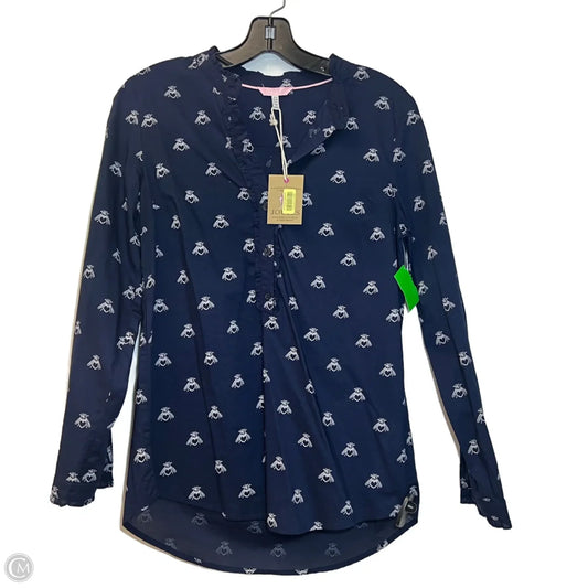 Top Long Sleeve By Joules In Navy, Size: M