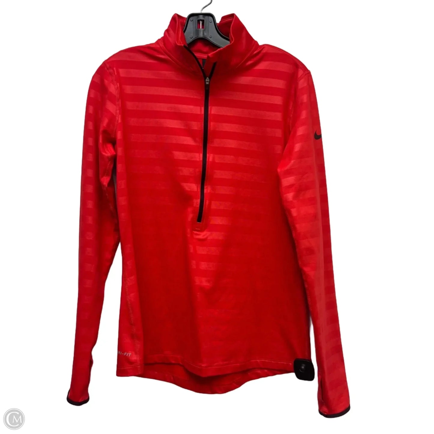 Athletic Sweatshirt Collar By Nike Apparel In Red, Size: L