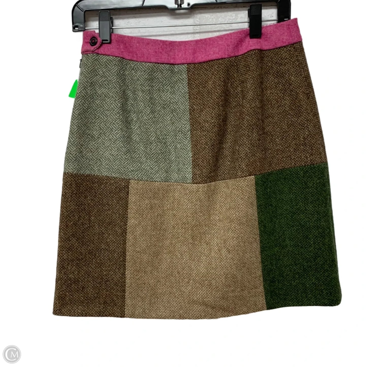 Skirt Mini & Short By Brooks Brothers In Brown & Green, Size: 0