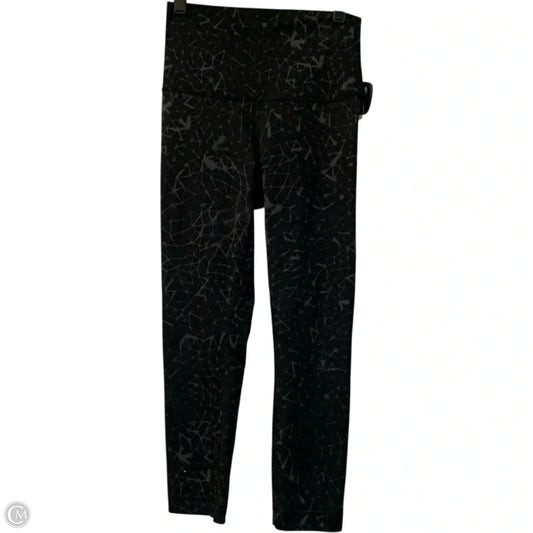 Athletic Leggings By Lululemon In Black & Grey, Size: Xs