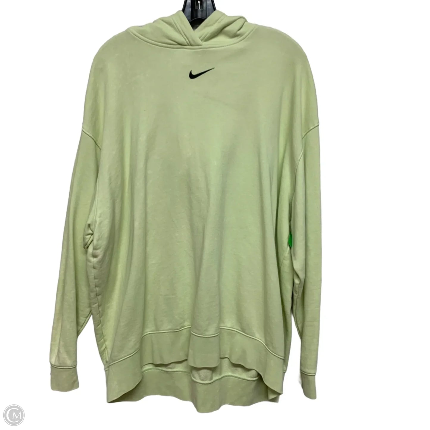 Sweatshirt Hoodie By Nike Apparel In Yellow, Size: Xl