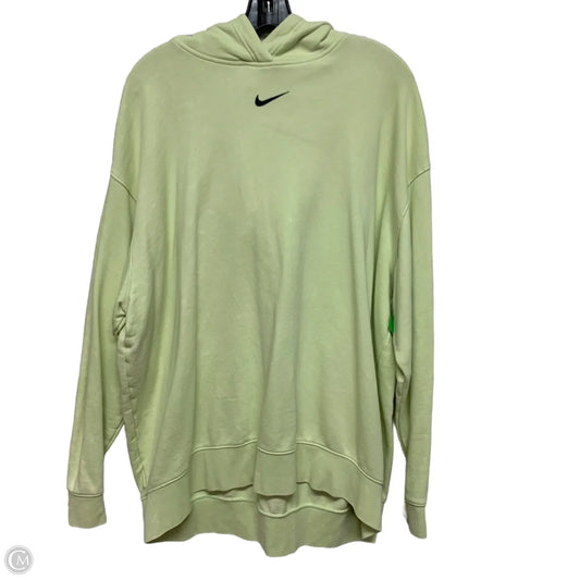Sweatshirt Hoodie By Nike Apparel In Yellow, Size: Xl