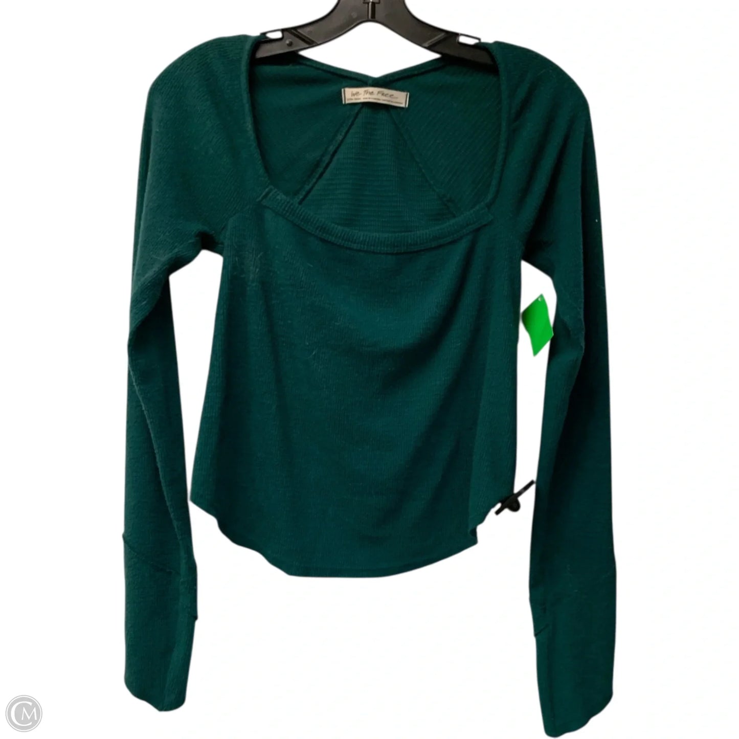 Top Long Sleeve By We The Free In Green, Size: Xs